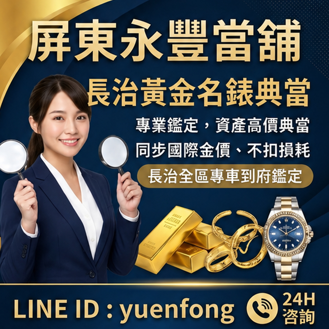 里港賣黃金, 里港名錶回收, 里港K金回收, 里港當舖推薦, 里港急用現金