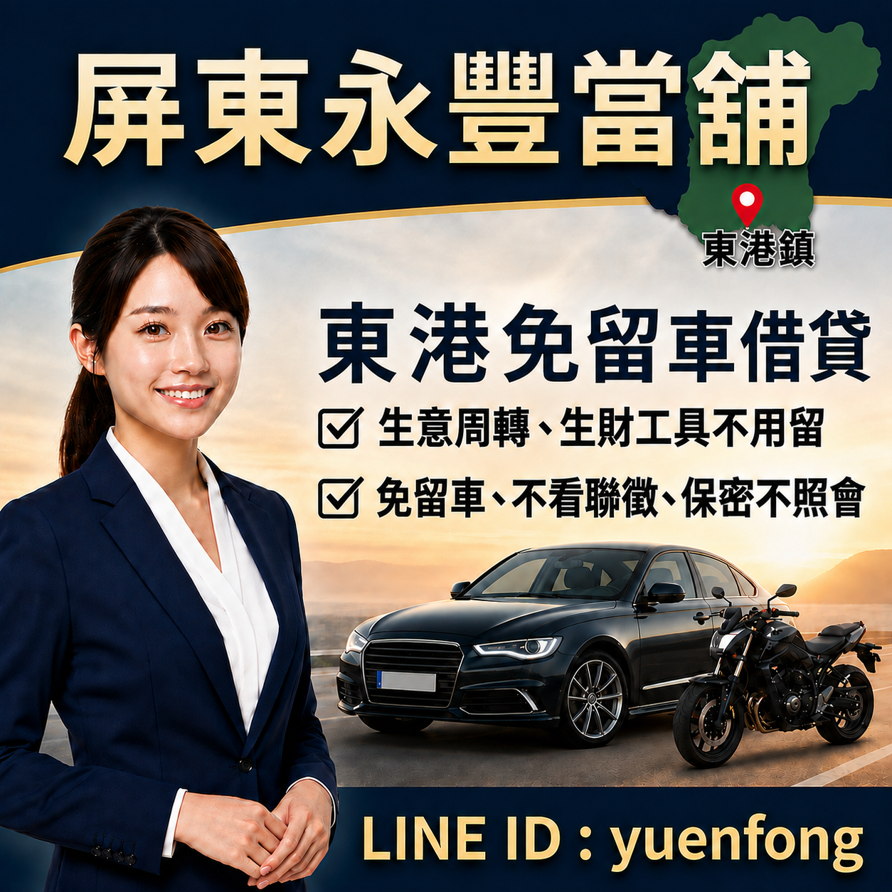 東港借錢推薦-永豐當舖手機LINE線上諮詢快速領現